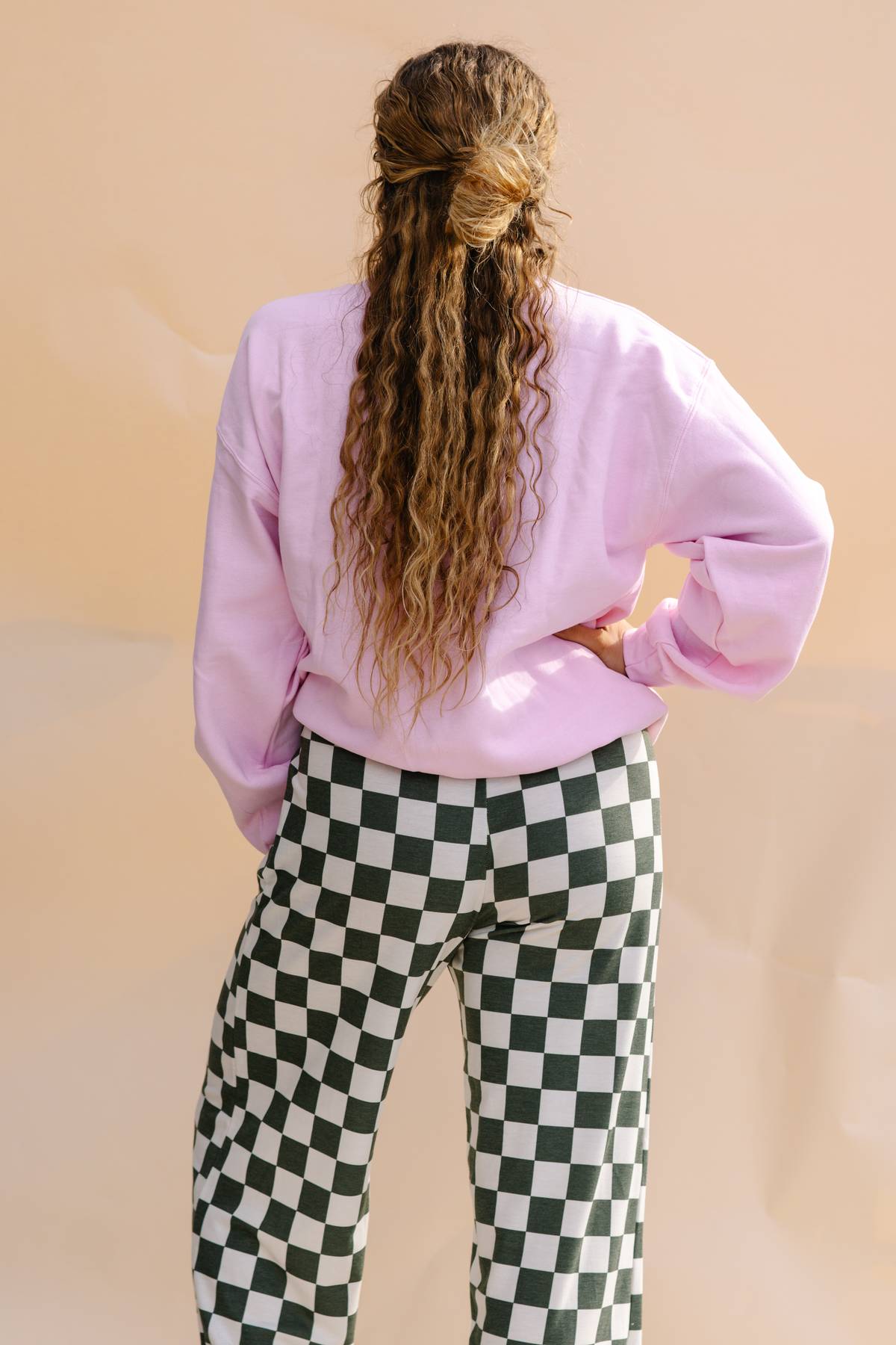 Olive & Cream Checkered Pants
