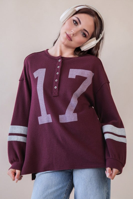 Number 17 Varsity Top