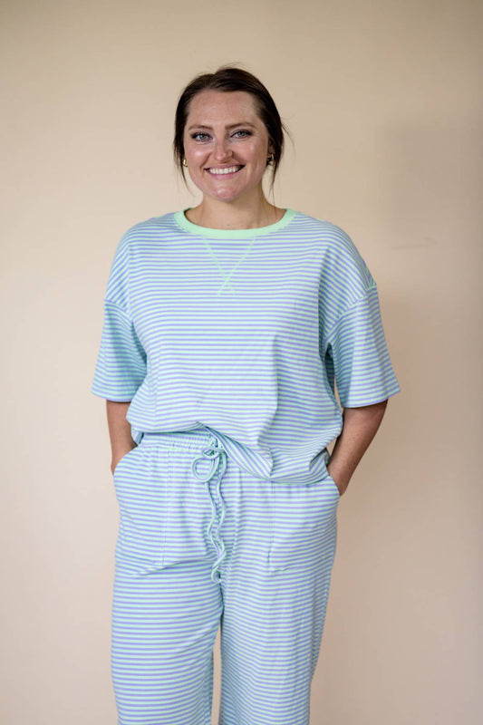 Lime Ricky Striped Set