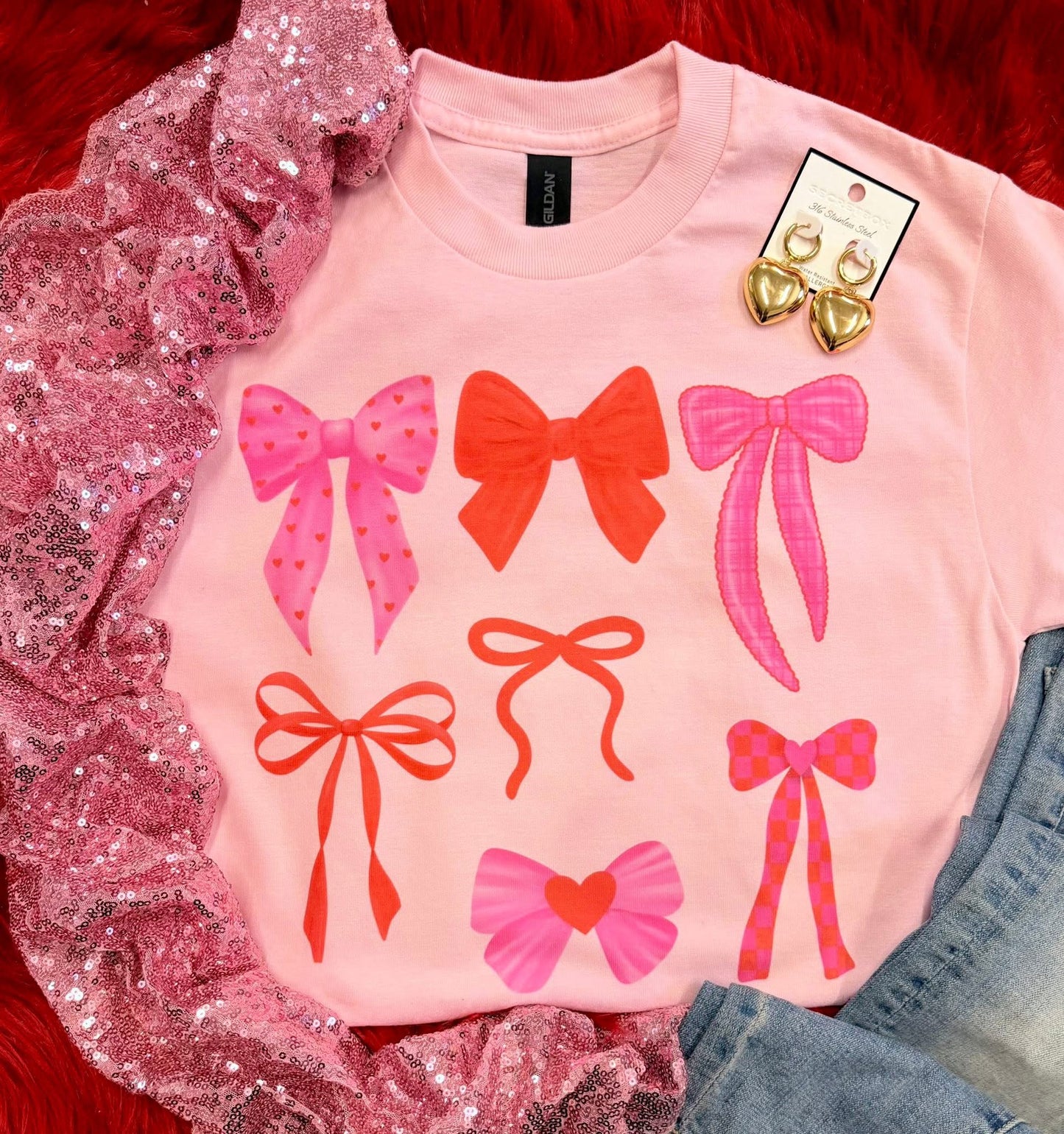 Valentines Bow T-Shirt
