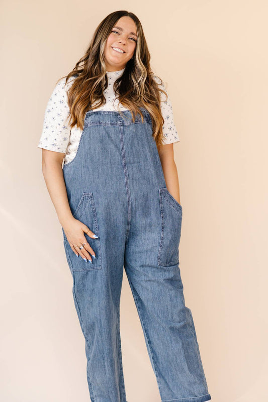 Baggy Belted Overalls
