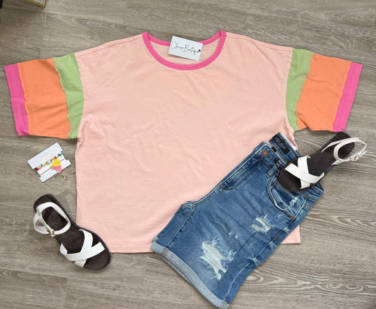 Shades of Summer Color-block Tee