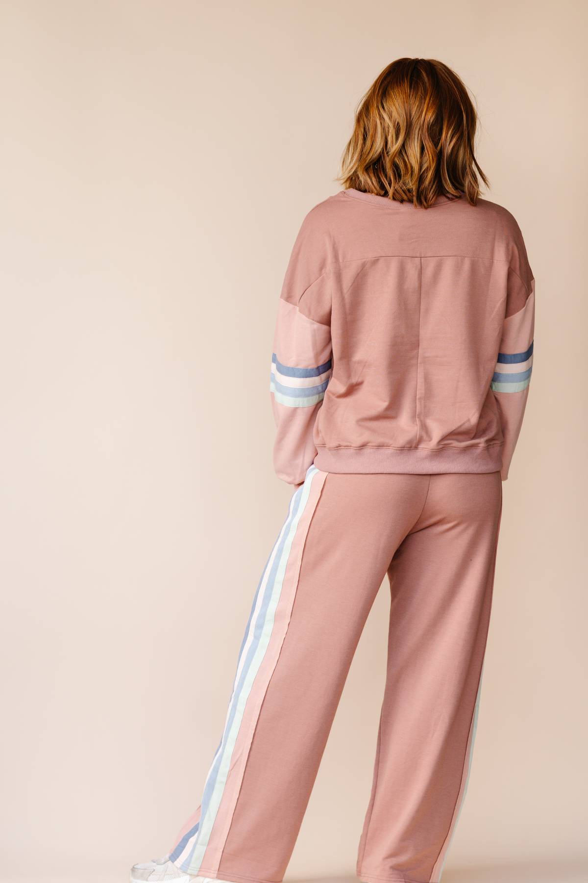 Retro Stripe Knit Set