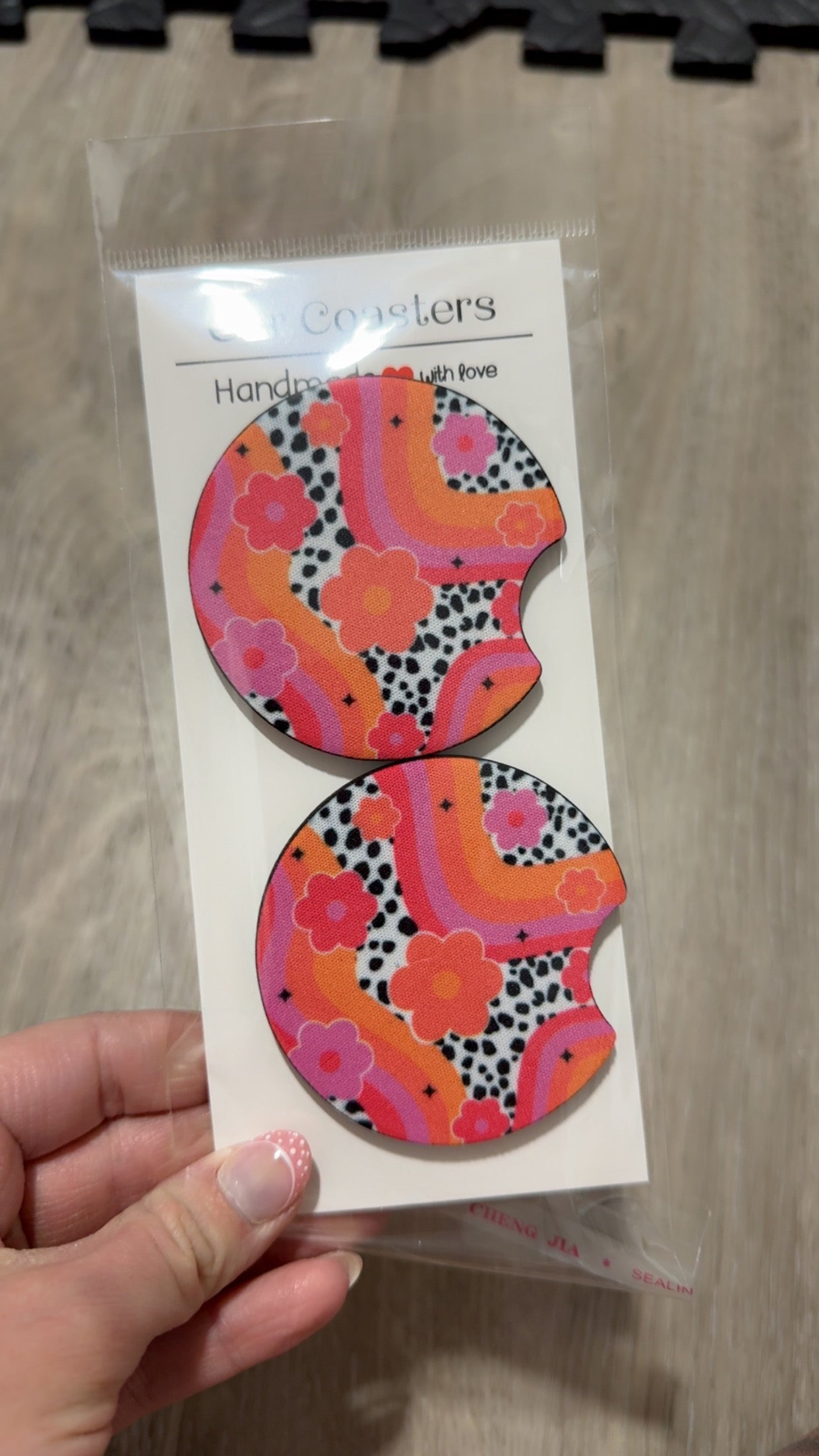 Groovy Floral Car Coaster