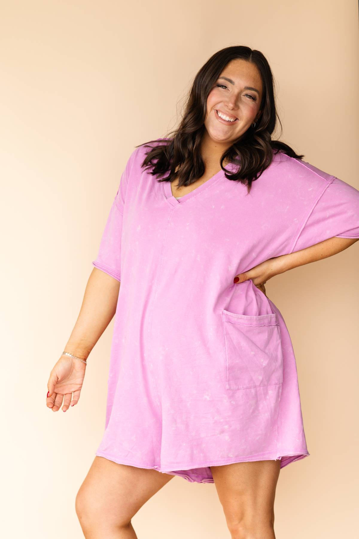 Lilac Knit Romper