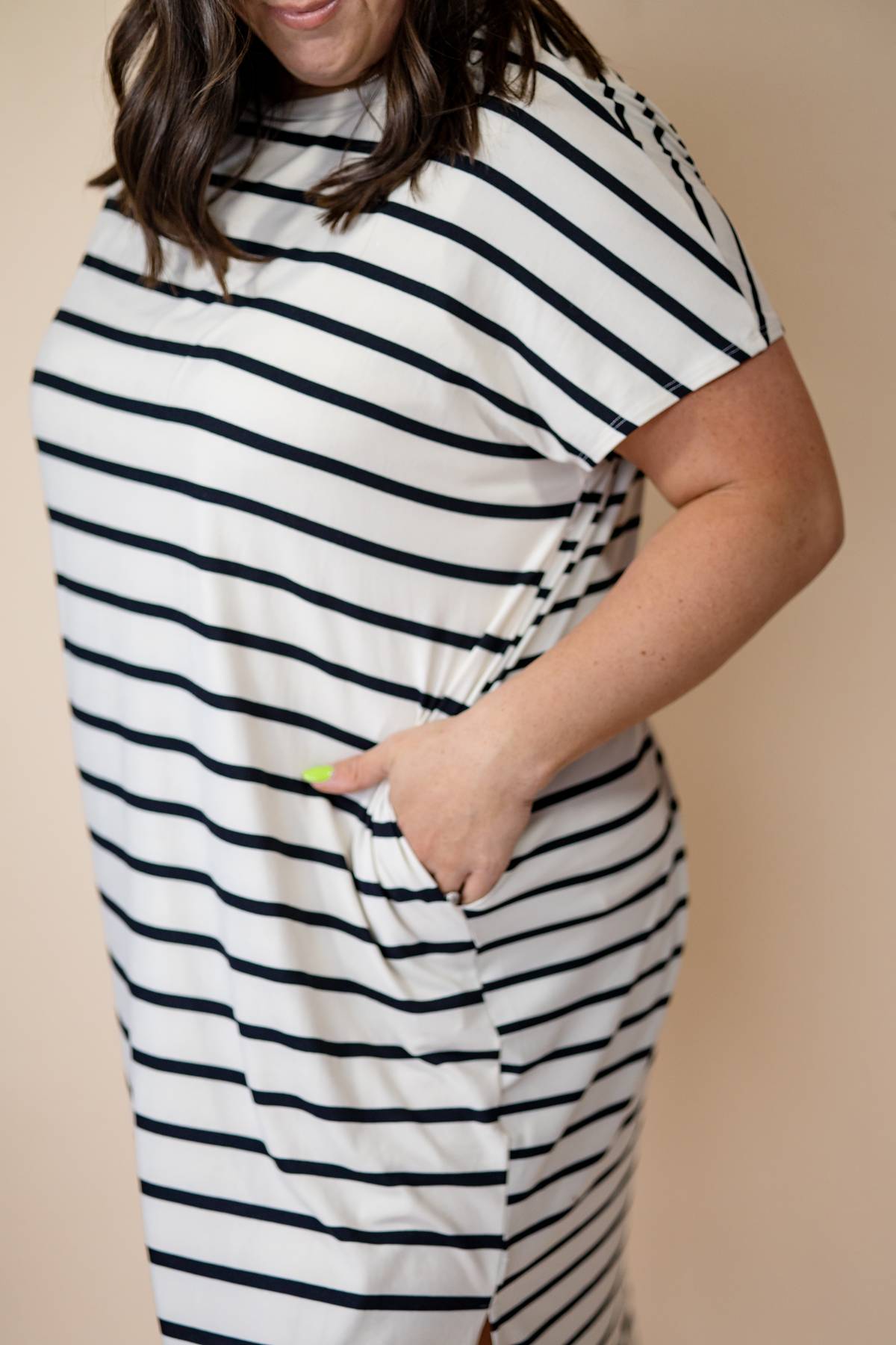 Striped Midi Dress