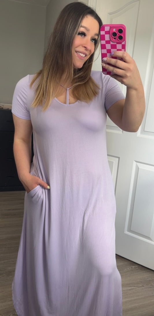 Lilac Maxi Dress