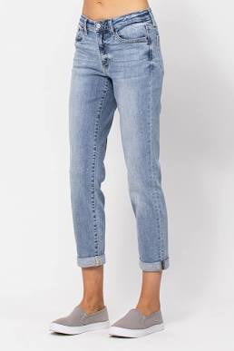 Judy Blue Non Distressed Boyfriend Jeans