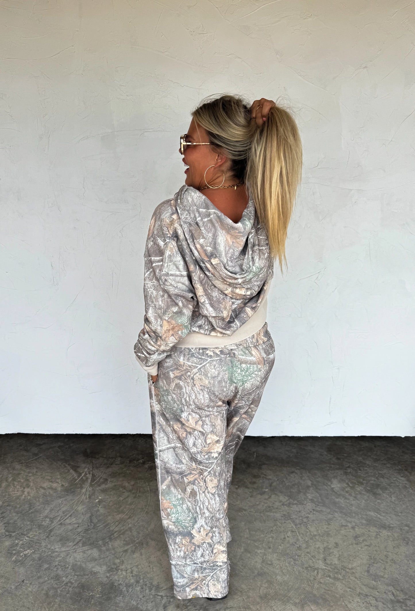 Blakeley Drift Away Wide Leg Camo Pants
