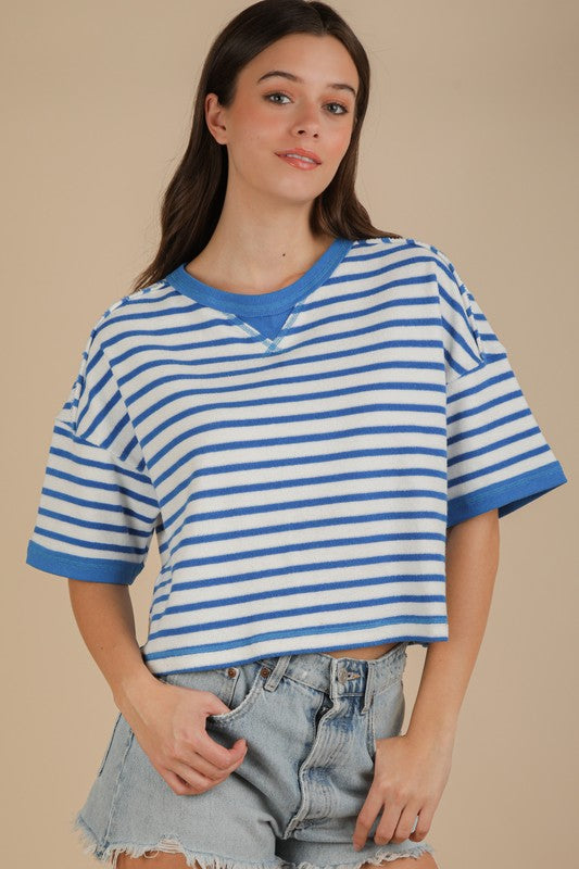 Blue And White Striped Shirt