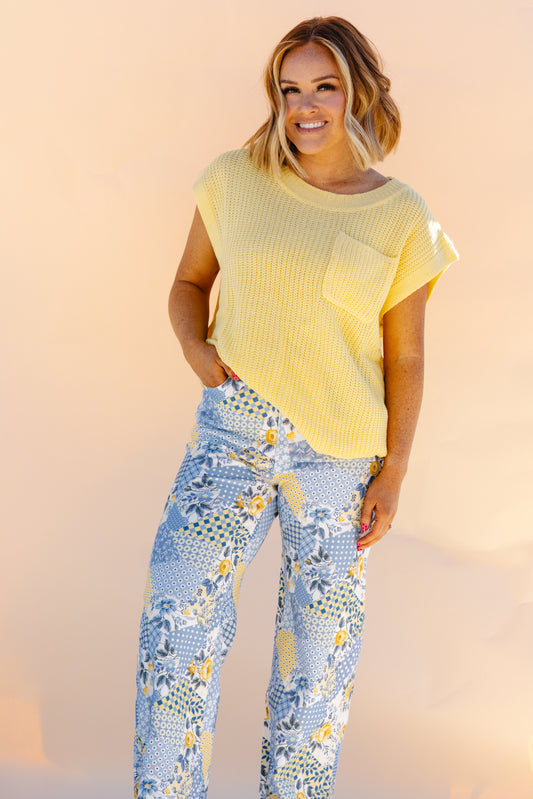 Robin Patchwork Wide Leg Pants