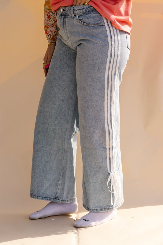 Bow Denim Pants