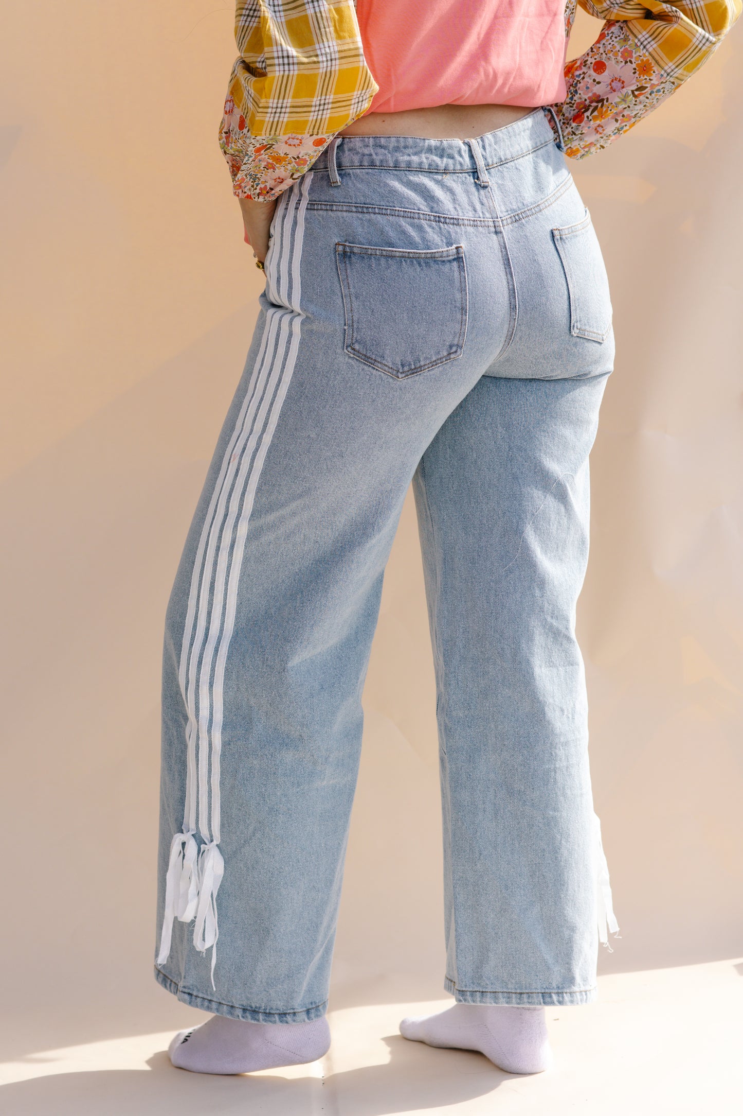 Bow Denim Pants