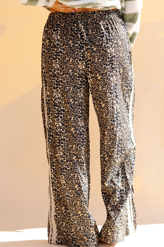 Leopard And Lace Pants