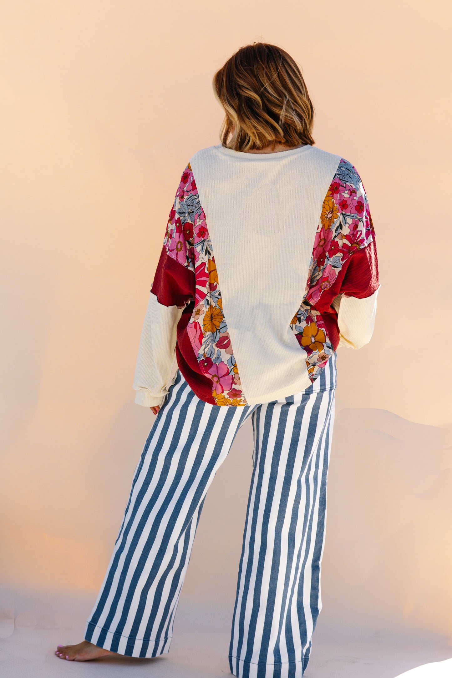 Floral Star Print Long Sleeve