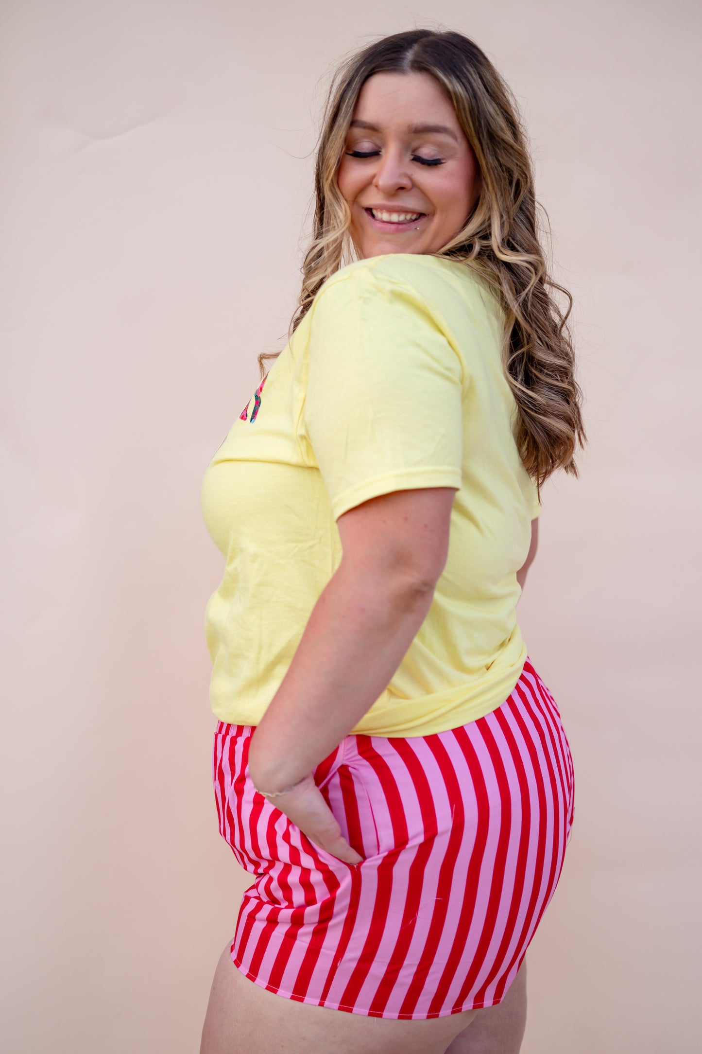 LULUMAC Pink And Red Stripe Boxers
